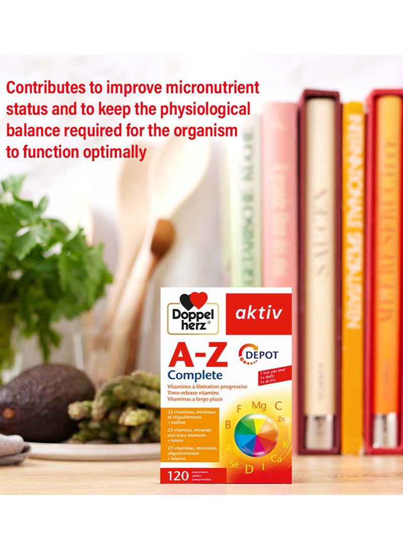 Doppelherz Aktiv A-Z Depot Tablets With Vitamins, Minerals And Trace Elements, Pack Of 40's - Image 4