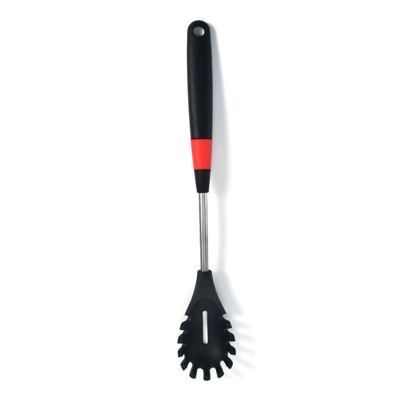 Silicone Spatula Non-Stick Red Circle Long Handle Cooking Turner Red ring powder claw 