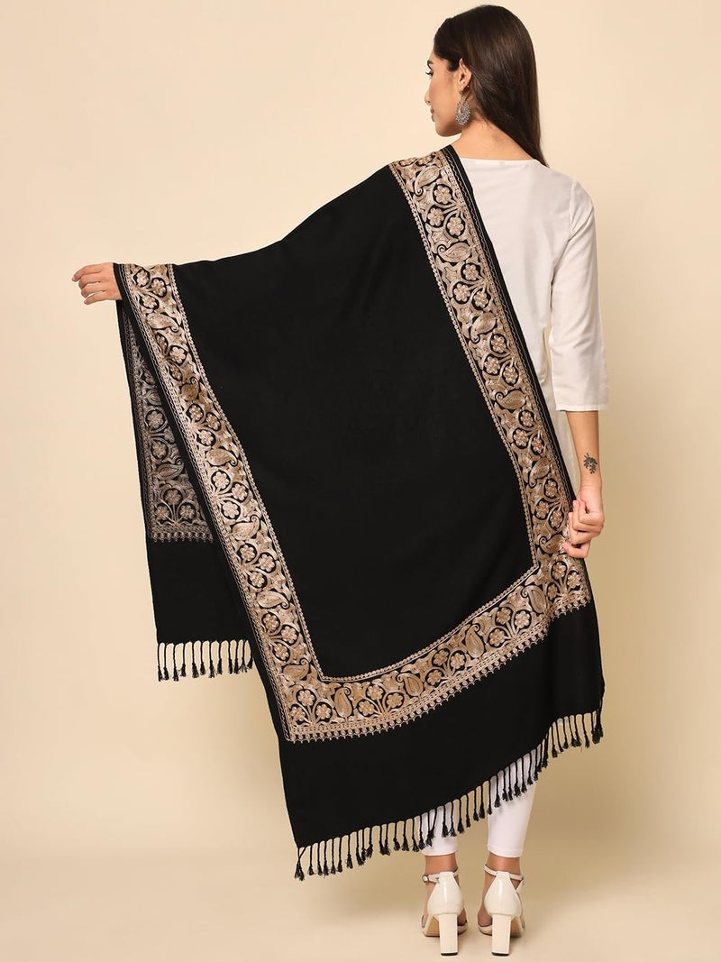 Pashmoda Women Zareen Aari Embroidered Stole (Size 71X203 CM) - Image 5