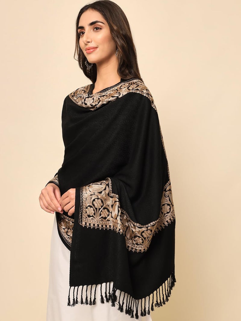 Pashmoda Women Zareen Aari Embroidered Stole (Size 71X203 CM) - Image 2