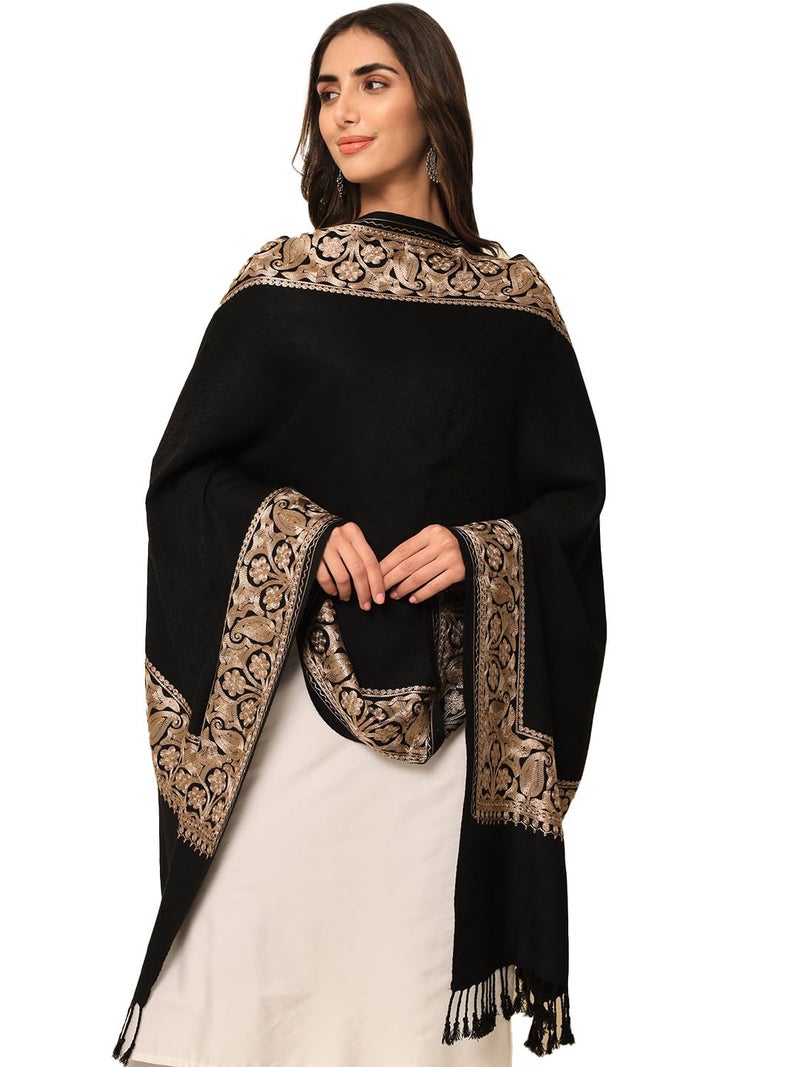 Pashmoda Women Zareen Aari Embroidered Stole (Size 71X203 CM) - Image 1