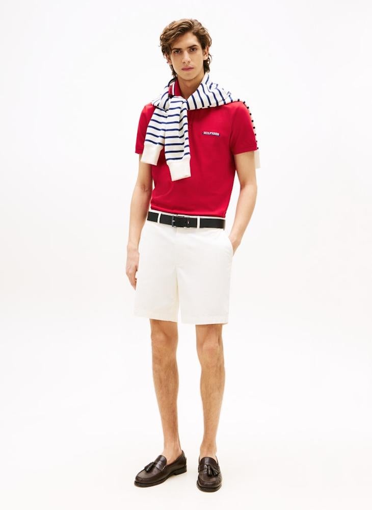 TOMMY HILFIGER Americana Tipped Short Sleeve Polo - Image 3