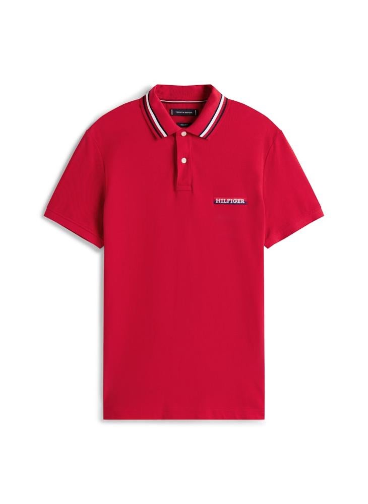 TOMMY HILFIGER Americana Tipped Short Sleeve Polo - Image 4