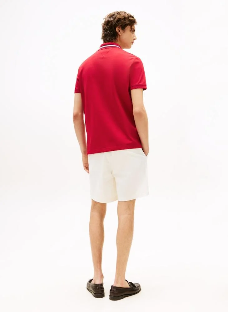 تومي هيلفيغر Americana Tipped Short Sleeve Polo