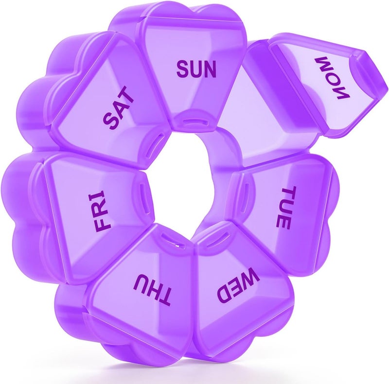 KAPENS - 7 Day Weekly Pill Box with Large Capacity Compartments Fish Oil Pill Box Medicine Supplement Container - Image 1