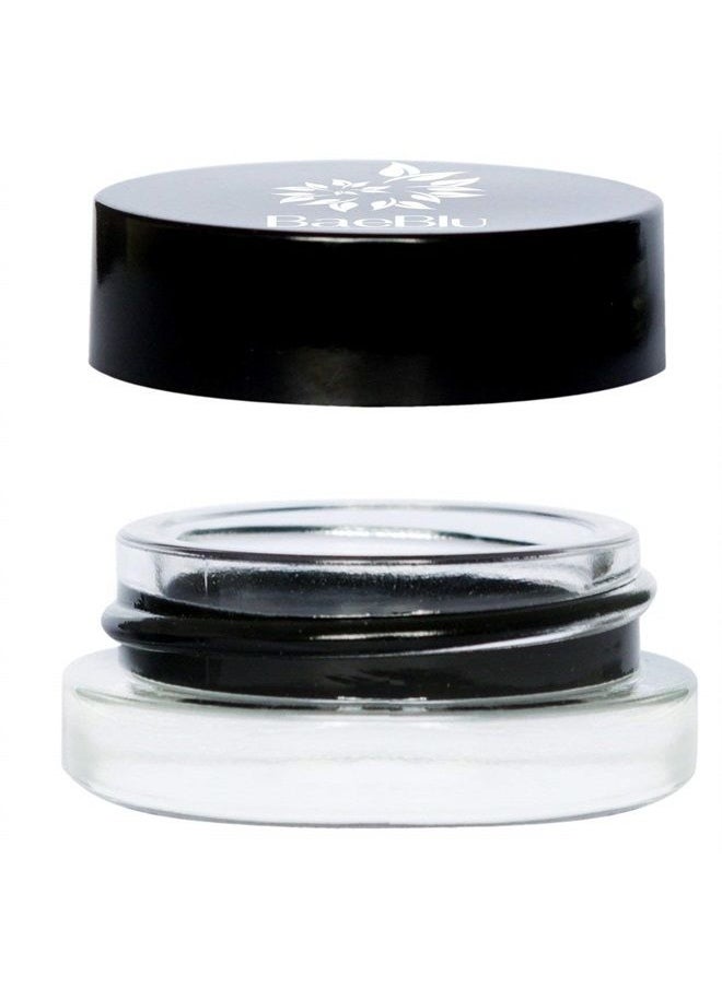 BaeBlu - Organic Gel Eyeliner Pot, 100% Natural Waterproof Non-Irritating, Create Any Look, Very Black - Image 1