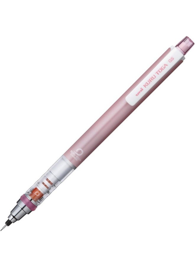 UNI Kuru Toga Standard Mechanical Pencil M5-450 1P.13, 0.5 mm, Baby Pink, Plastic & Metal, 1 pencil for school notes - Image 1