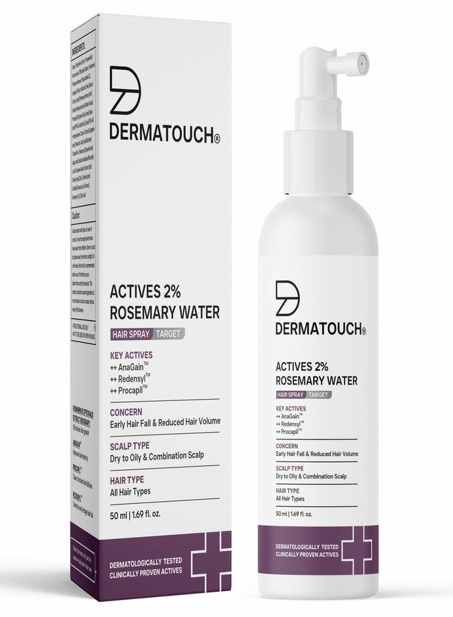 DERMATOUCH Rosemary hair Spary For Hair Growth | Advance 2% Actives Rosemary, Redensyl, Anagain + Procapil Spray Mist for Fall Control, Stimulates Hair Growth, Adds Shine, Strengthens | 50ml - Image 1
