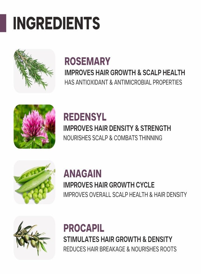 DERMATOUCH Rosemary hair Spary For Hair Growth | Advance 2% Actives Rosemary, Redensyl, Anagain + Procapil Spray Mist for Fall Control, Stimulates Hair Growth, Adds Shine, Strengthens | 50ml - Image 3