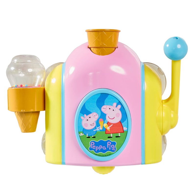 TOMY Toomies Peppa Pig Bubble Ice Cream Maker Bubble Bath Toy Toddler Bath Toys Bubble Maker Peppa Pig Toy with FoamProducing Pump Action Ages 18 Months and Up - Image 2