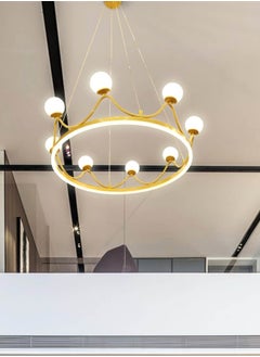 Target LED Crown Design Chandelier Gold for Living Room, Bedroom 100x80cm  - Image 5