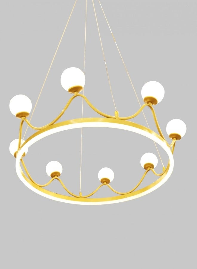 Target LED Crown Design Chandelier Gold for Living Room, Bedroom 100x80cm - Image 3