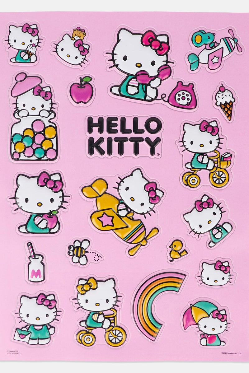 Sanrio Kids Girl Hello Kitty 1 Sheet Stickers, Multicolor - Image 3
