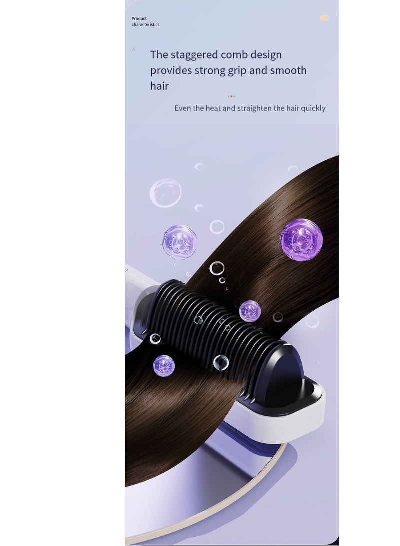 general Mini Ionic Straightening Comb – Travel-Friendly Straightener & Curler for Men/Women, Dual-Use Hair Styling Tool - Image 3