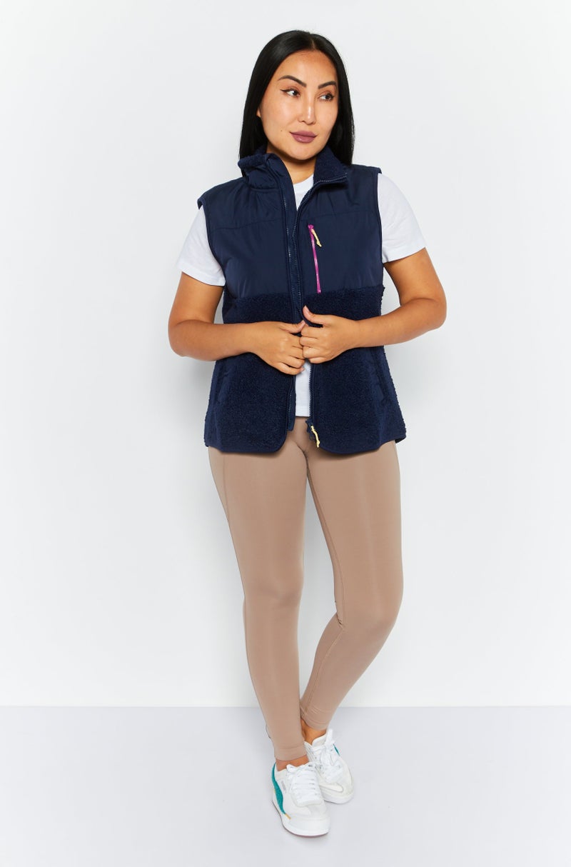 Tchibo Women Plain Vest Jacket, Navy - Image 2