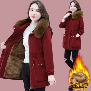 Womens Thickened Fleece-Lined Winter Parka Red - pzsku/ZB02AD70ACFCC625B8A81Z/45/1746229785/4b7fb646-aa97-4bbc-98af-7c99caf4c76b