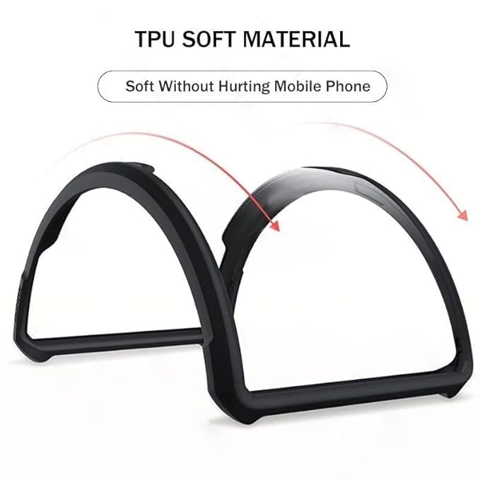 SPAZY CASE غطاء خلفي IQOO Z10R | غطاء خلفي شفاف من الكريستال الصلب مع حافة TPU، غطاء حماية من السقوط لـ IQOO Z10R - Image 4