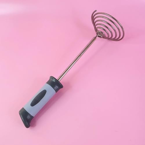 SUPERMOM Stainless Steel Potato Masher 1 Pc – Heavy Duty Vegetable Masher with Comfortable Grip Handle – Durable Food Mashing Crusher for Pav Bhaji, Fruits & More – Effortless Handheld Kitchen Tool - Image 2