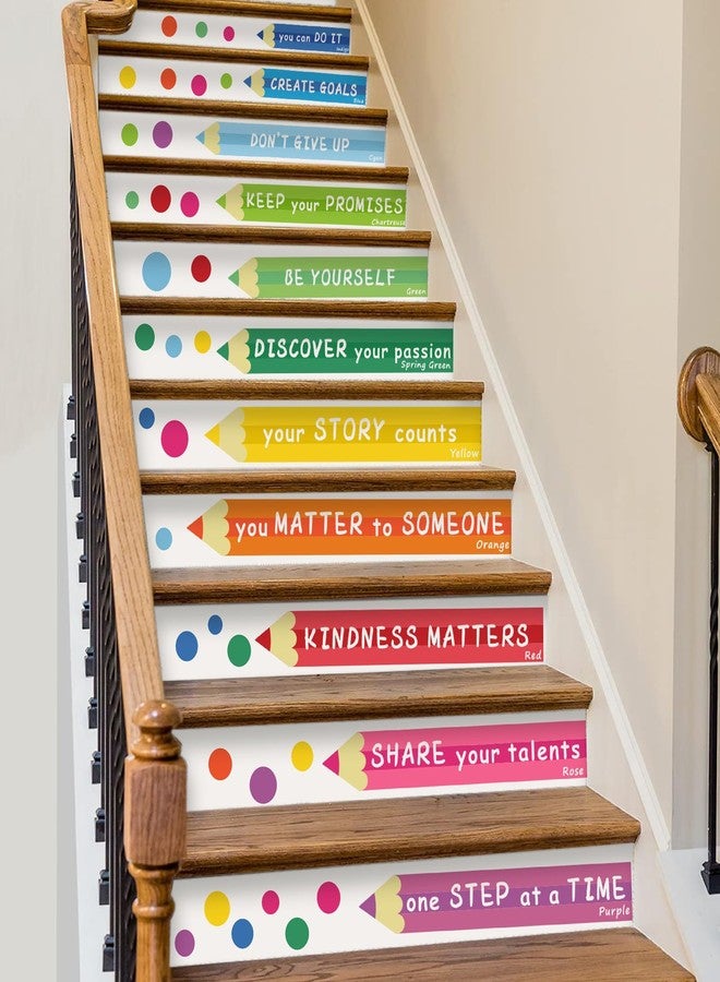 HATARU Colorful Inspirational Wall Decal Kids Wall Decals Color Wall Decals Motivational Quotes Wall Sticker You Can Do It Wall Sticker Polka Dots Decals Peel and Stick for Nursery Classroom Playroom Decor - Image 5