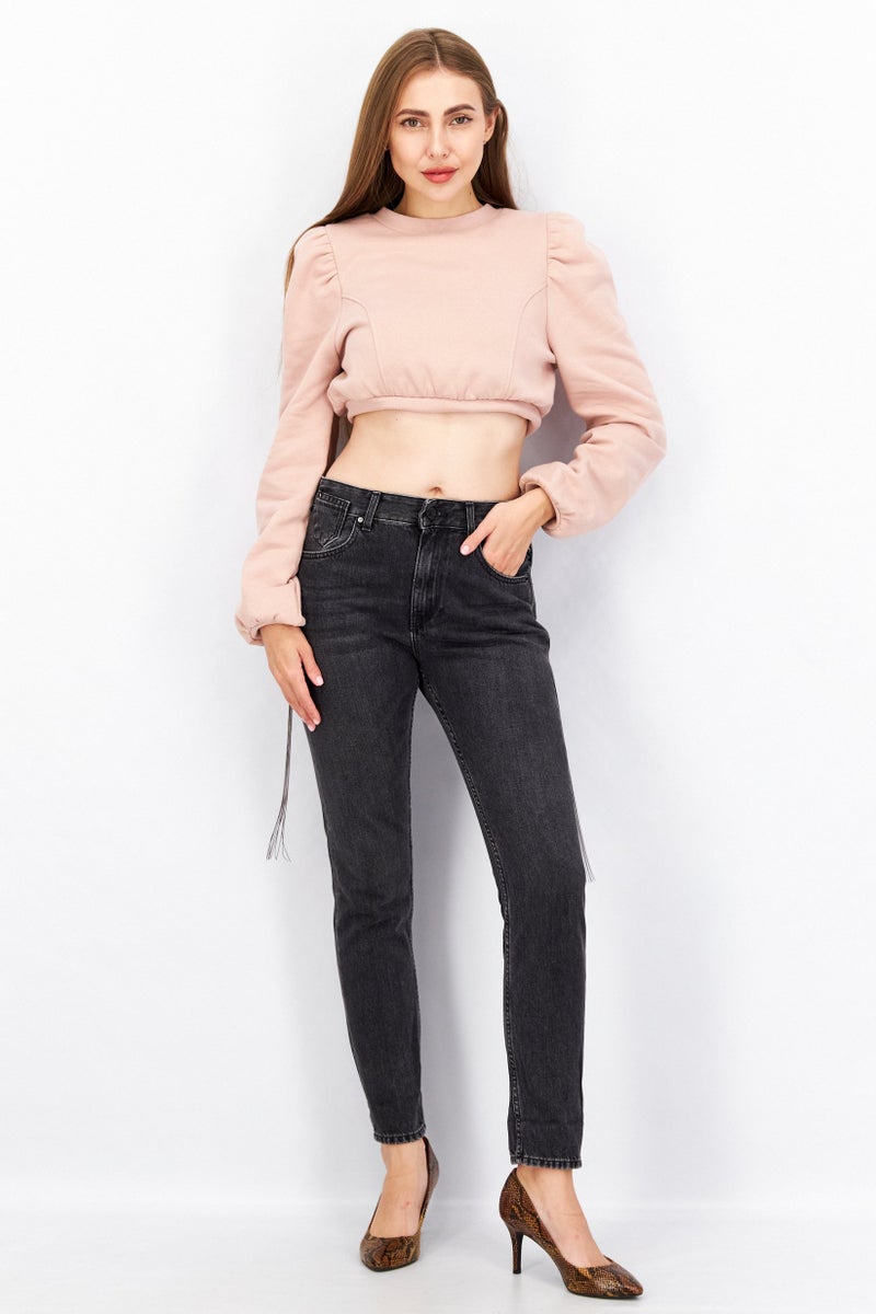 Replay Women Slim Fit Wash Non-Stretchable Denim, Black - Image 4