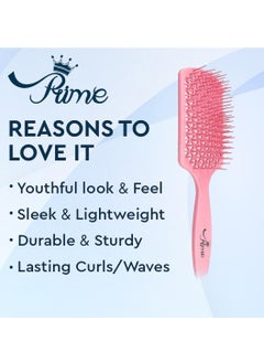 PRIME HairBrush for Wet Curly Detangling Hair Scalp Massage Comb Easy to Clean Comb Blow Dry Styling Curling Straightening Tools for Salon Home Use  - Image 3