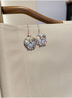 General 925 Silver Plated 18K Gold Wire Winding Natural Freshwater Pearls/Original Hand Carved Earrings  - Image 1