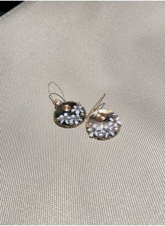 General 925 Silver Plated 18K Gold Wire Winding Natural Freshwater Pearls/Original Hand Carved Earrings  - Image 4
