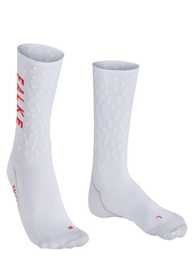 FALKE Unisex BC Impulse Peloton Cycling Socks, Mid Calf, Ultra Thin, Breathable Quick Dry, Sustainable Polyester, White (White 2008), 9-10, 1 Pair - Image 2