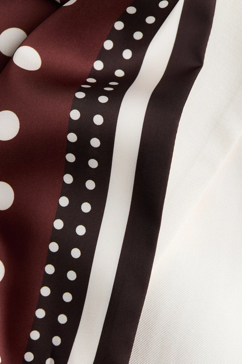 H&M Short-sleeved tie-belt blazer