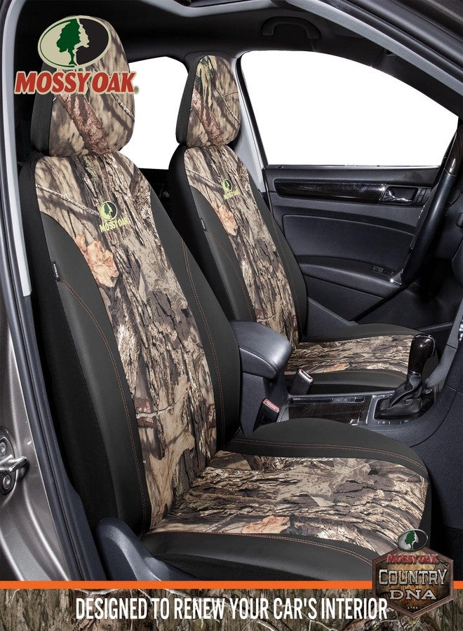 Mossy Oak Front Camo Seat Covers Low Back - Made with Premium PVC & Canvas Fabric, Airbag Compatible, Universial Fit Most Bucket Seats - Official Licensed Product - Image 2