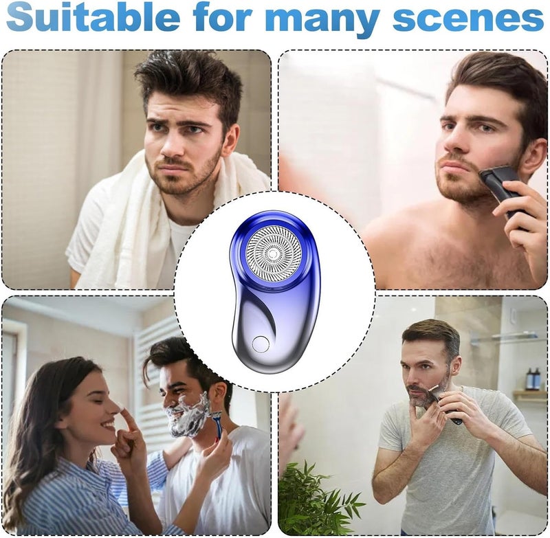 windforgecraft Mini Electric Razor For Men | Waterproof USB Charged Beard Shaver,High Speed Shaving With Motor Up To 7000 Rpm, Men's Electric Shavers For Thin, Dense, Soft, Fine, Coarse, Hard And Short Borato - Image 4