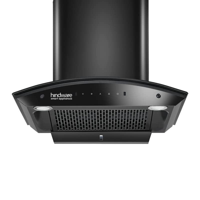 hindware Hindware Divina 60 C BLK 1200 mhr AutoClean Kitchen Chimney With Motion Sensor Touch Control Black f Life Time warranty  - Image 2