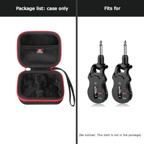 FBLFOBELI Hard Storage Case for LEKATO 5.8 Wireless Guitar System Wireless Audio Electric Guitar Transmitter Receiver - Image 5