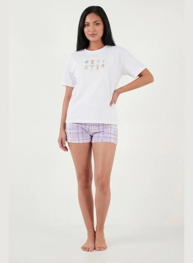 Lela  Lela Cotton Regular Fit Patterned Shorts Pajama Set Women's PAJAMA SET 65790782 for Women | Best Price UAE