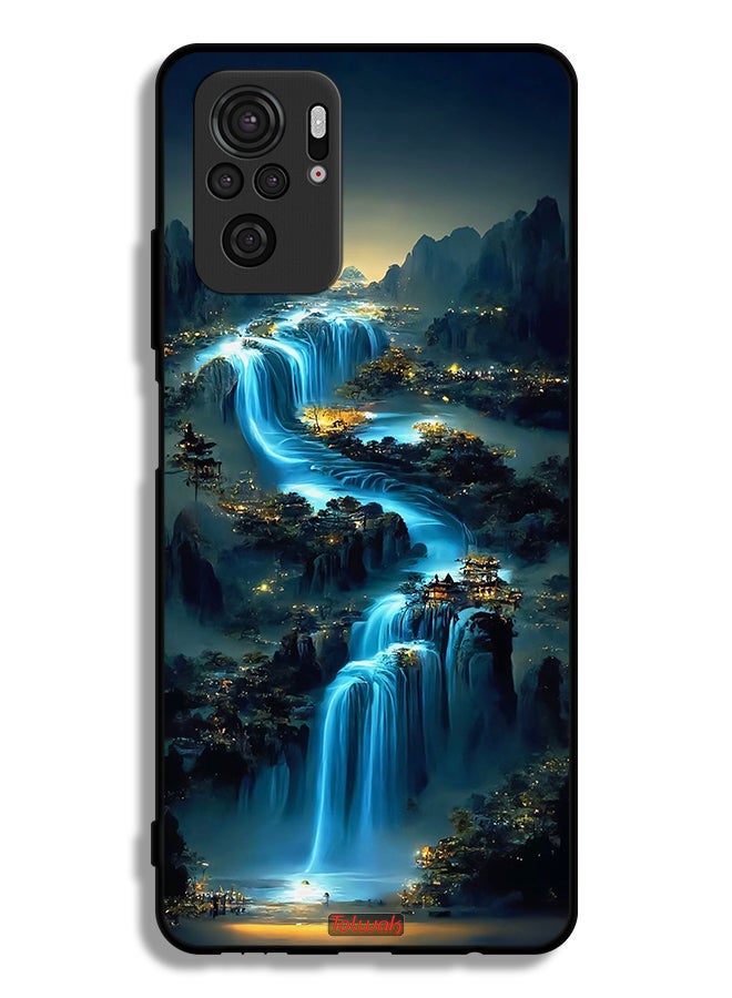 Tolwak Xiaomi Poco M5s Protective Case Cover Waterfall Art - Image 2