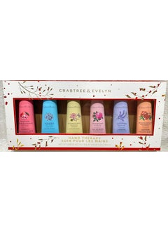 Crabtree & Evelyn Crabtree  Evelyn Hand Therapy 6Pack 09 oz Each Summer Hill La Source Lavender Pomegranate Argan Grapeseed Pear  Pink Magnolia and Rosewater 