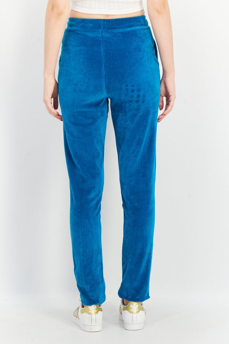 Asos 4505 Women Slim Fit Textured Pants, Teal - Image 4