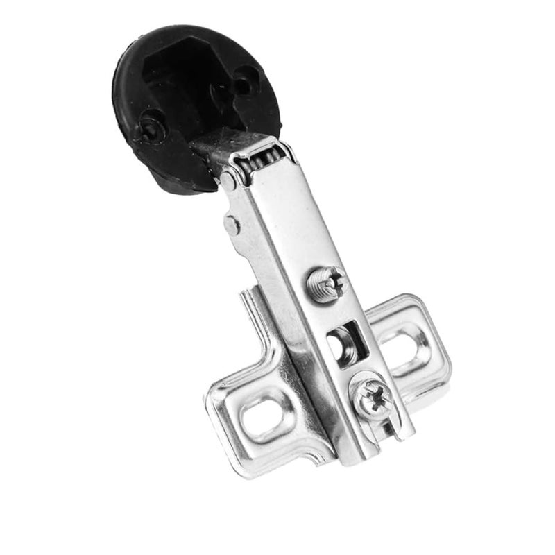 SOLARAE Glass Door Hinges, 2 Pcs Cabinet Door Hinges Solf Close Hinge Invisible Furniture Hinges, Straight Arm Hinges Match with 26mm Cup Screws(2Pcs Glass Door Hinge) - Image 5