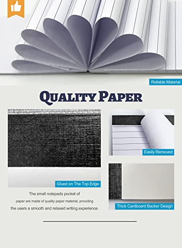 Aidunmis 10 Pack Notepad Small Lined Writing Notepads 4 x 6 Inch Memo Pads Refills Paper Tear off Note Pads 4 x 6” Scratch Pads Server Writing Pad Small Notebook with 30 sheets in Each Pad for School Office - Image 3