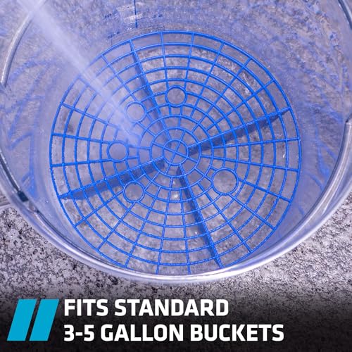VIKING Automotive Bucket Insert Grit Trap for Car Wash and Detail Kits, Helps Remove Dirt and Debris from Microfiber, Mitts, Cloths, and Sponges, Blue - Image 5