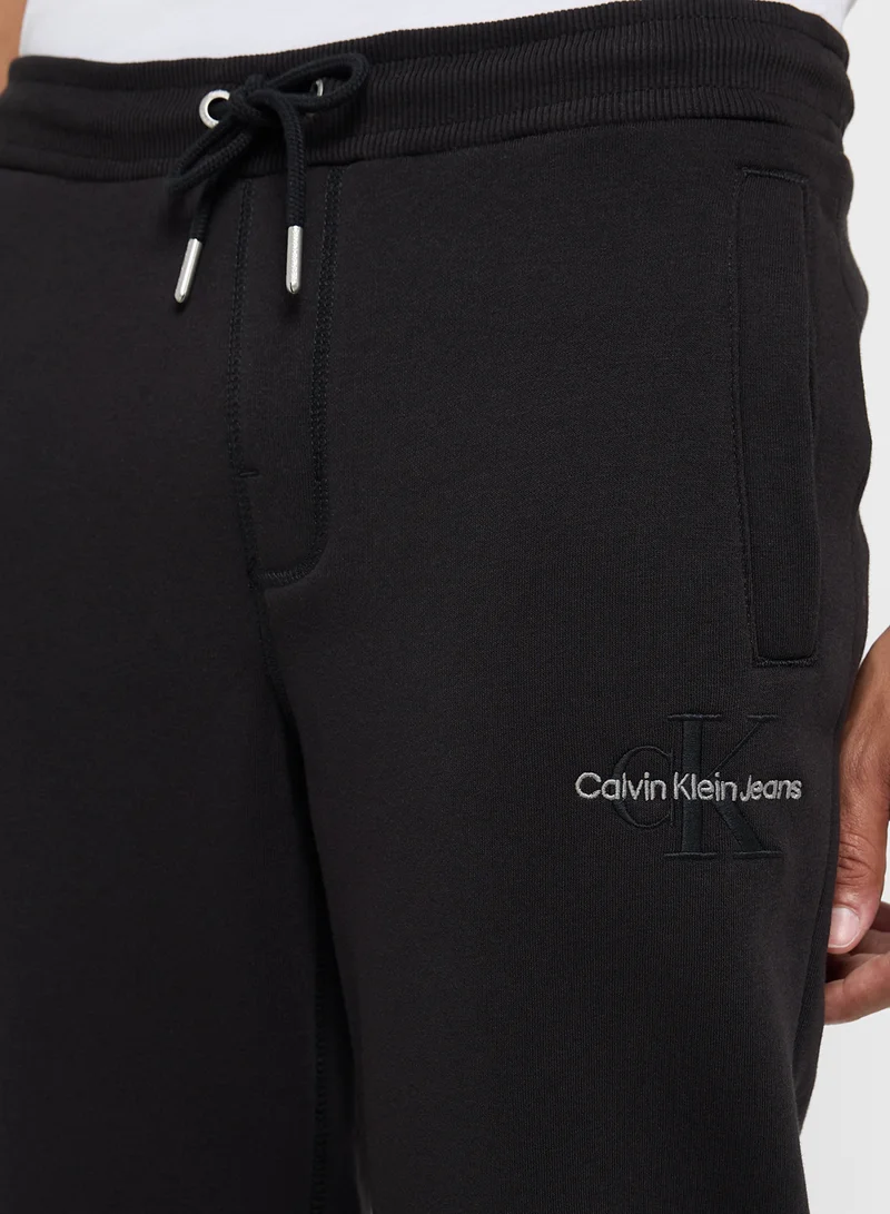 Calvin Klein Jeans Logo Print  Drawstring Sweatpants