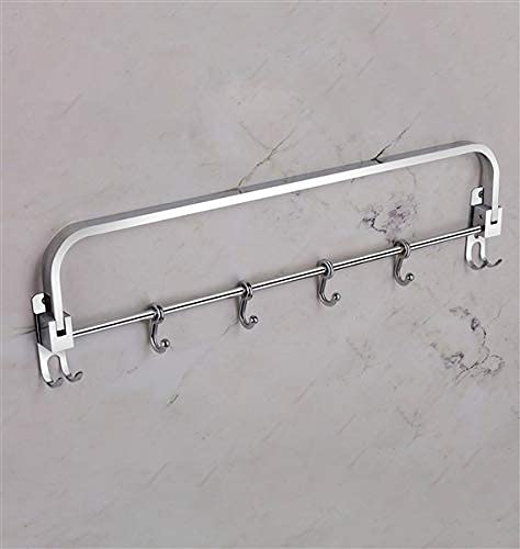 Plantex Anti Rust 304 Grade Stainless Steel Folding Towel Rod with Hooks/Towel Rack for Bathroom/Hanger/Stand/Bathroom Accessories - (24 Inch-Chrome) - Image 4