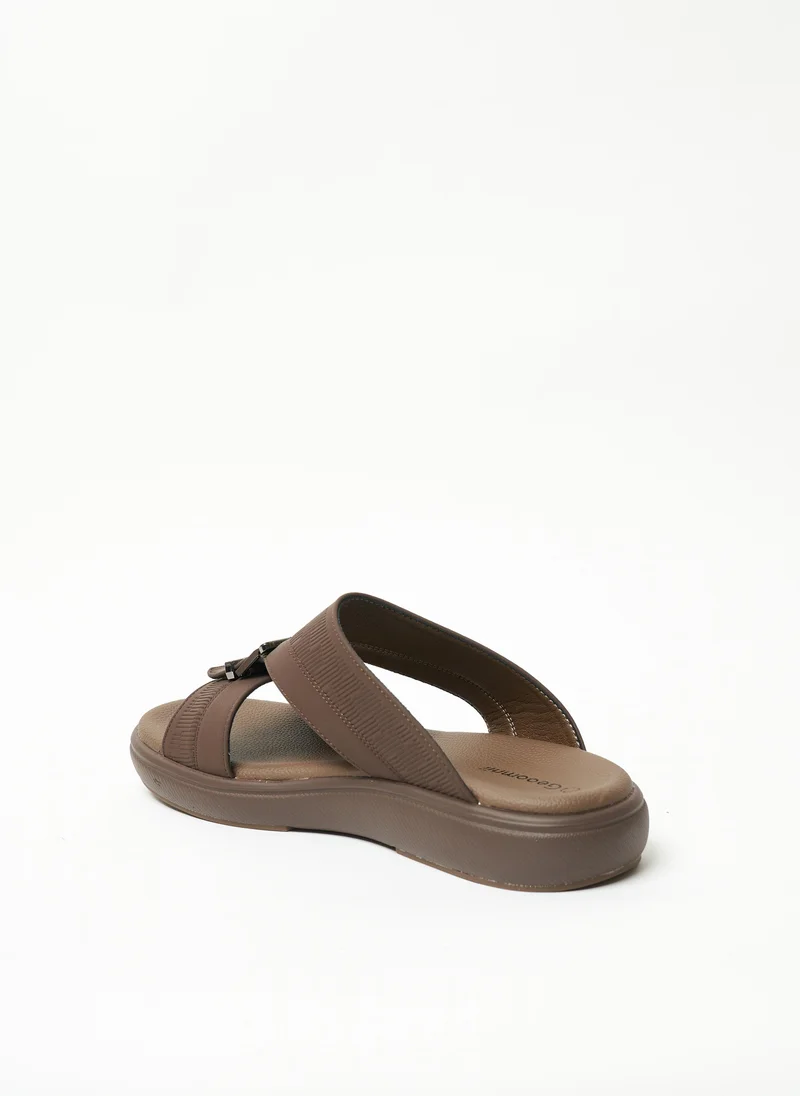Geoomnii Geoomnii Mens Arabic Sandals Coffee