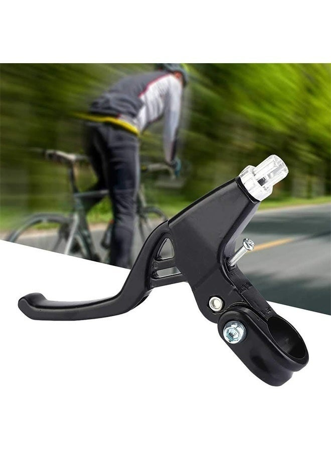 1 Pair Universal Full Aluminium Alloy Bicycle Brake Levers Hand Brakes For MTB and BMX Mountain Road Bikes Durable Brake Handles  2.2Cm Diameter Black - Image 3