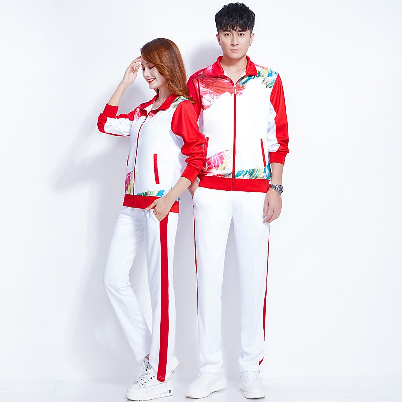 Summer Short-Sleeved Sports Appearance Clothes Suit Class Clothes Senior High School Junior High School Students Competition Square Array Chorus Performance Clothes