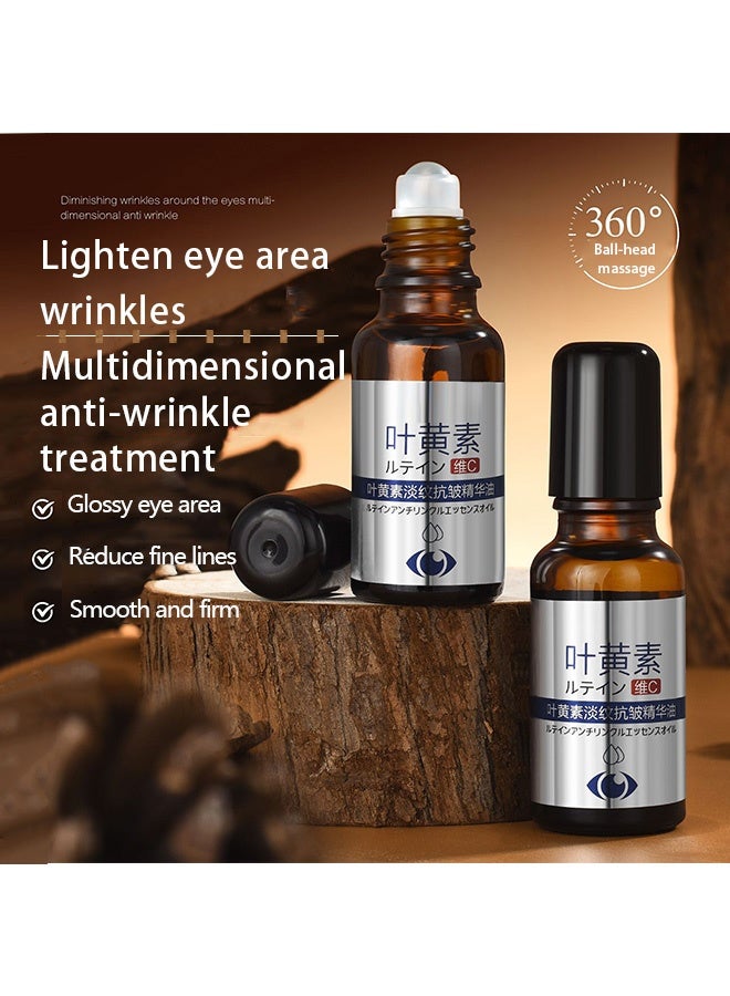 Dinkiss Lutein Eye Essence Oil, VC Lutein Eye Essence Oil, Lutein Eye Serum, Lutein Eye Oil, Under Eye Oil Roller Ball,  Firming Anti-Aging Eye Serum For Eye Bags (20ml) - Image 3