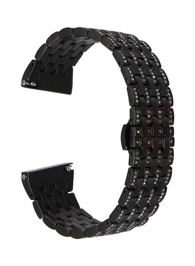 NIBEMINENT Aluminum Alloy Masonry Strap 22mm For Huawei Watch GT2e GT2 46mm Black - Image 1