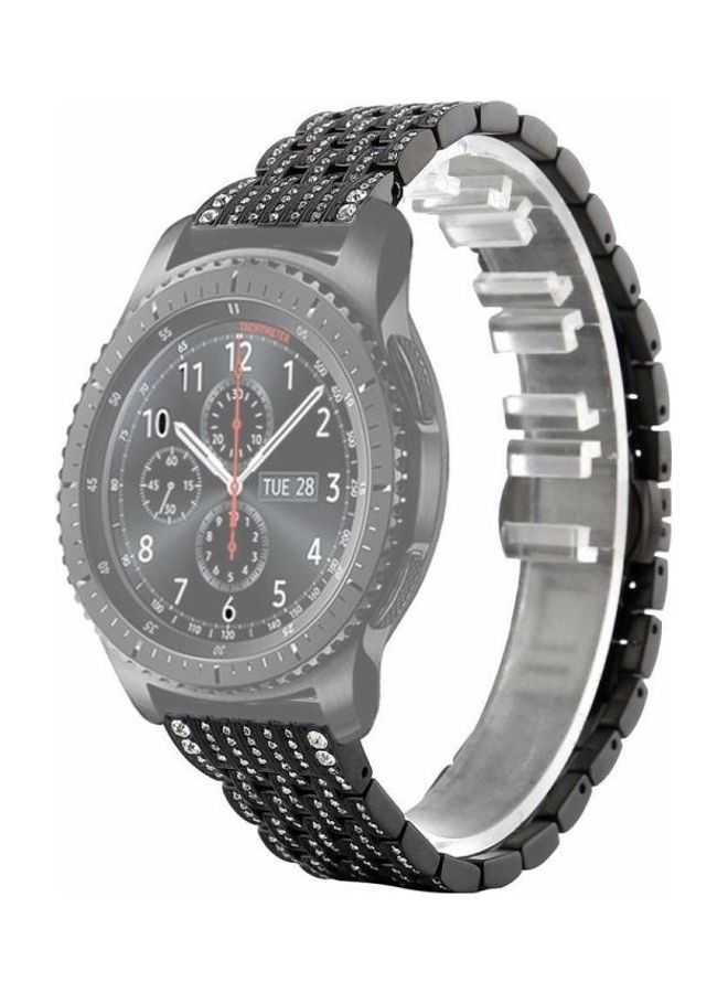 NIBEMINENT Aluminum Alloy Masonry Strap 22mm For Huawei Watch GT2e GT2 46mm Black - Image 2