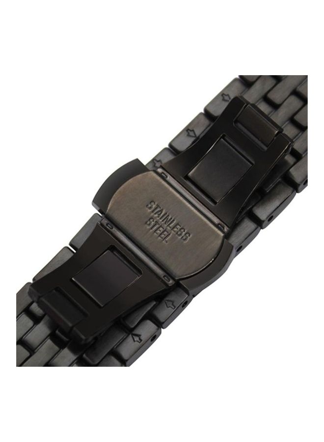 NIBEMINENT Aluminum Alloy Masonry Strap 22mm For Huawei Watch GT2e GT2 46mm Black - Image 3