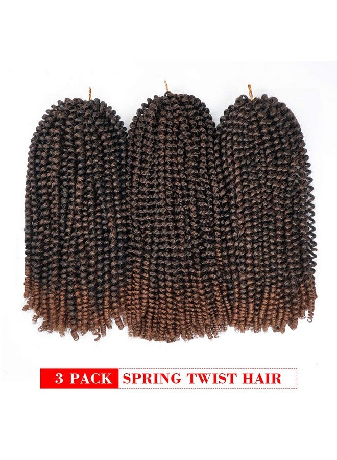 Beyond Beauty 16 Inch Spring Twist Crochet Braids Hair For Butterfly Locs Bomb Twist Crochet Hair Beyond Beauty Ombre Colors Synthetic Fluffy Hair Extension 3 Packs (16 Inch M1B 30) - Image 3